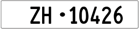 Trailer License Plate